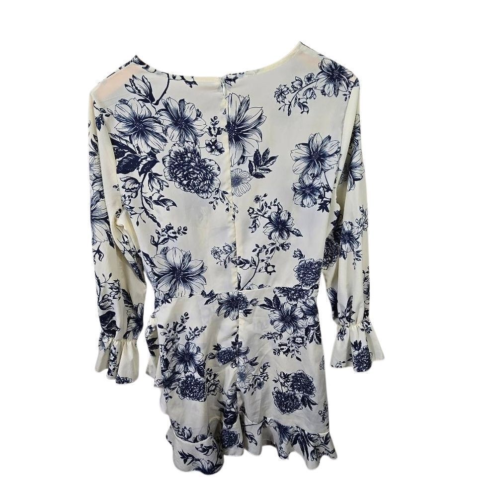 Reformation Floral Print Dress with Ruffle Sleeves Size Xl - Picture 3 of 13